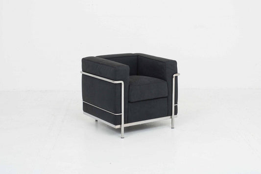 Le Corbusier LC2 Sessel von Cassina in Textil Schwarz - 2nd home