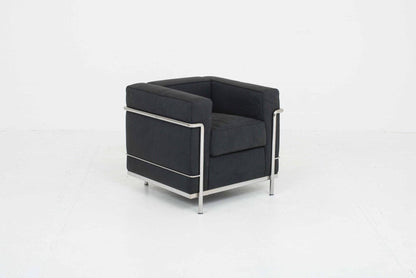 Le Corbusier LC2 Sessel von Cassina in Textil Schwarz - 2nd home