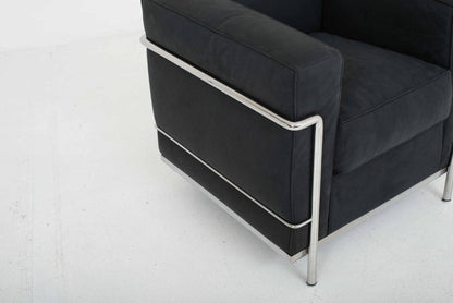 Le Corbusier LC2 Sessel von Cassina in Textil Schwarz - 2nd home